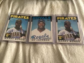 1986 Topps Barry Bonds & Bo Jackson Rookie Cards