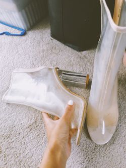 Clear booties