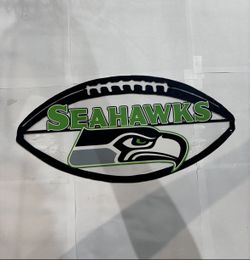 Football Seahawks Colorful Metal Sign 9x18 18 Gauge Steel Wall Decor