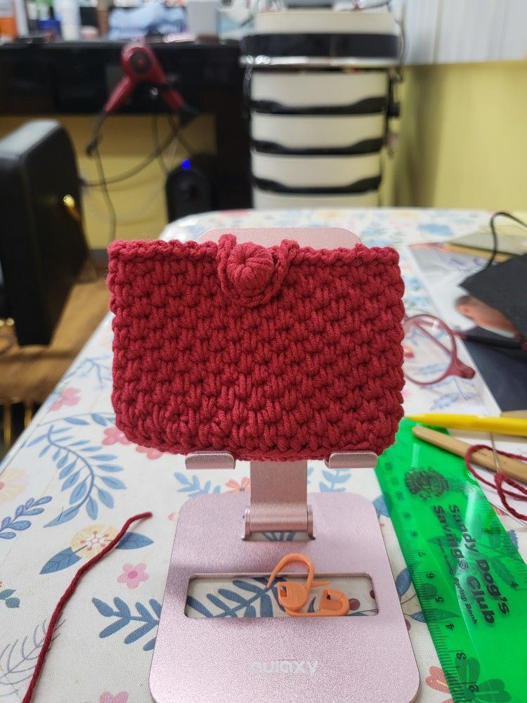 Crocheted Coin Purse,card Wallet.