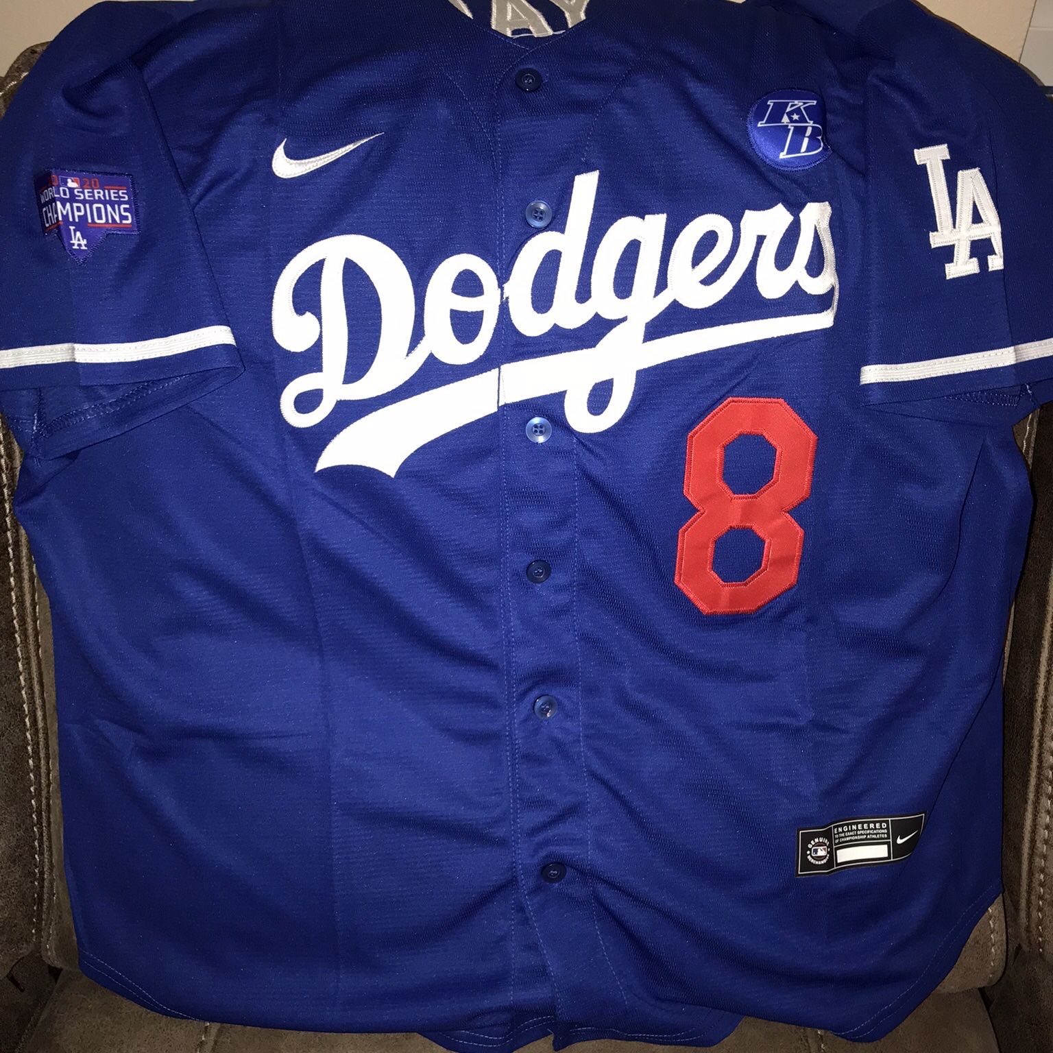 Kobe Bryant Dodgers Championship Jersey Size S for Sale in