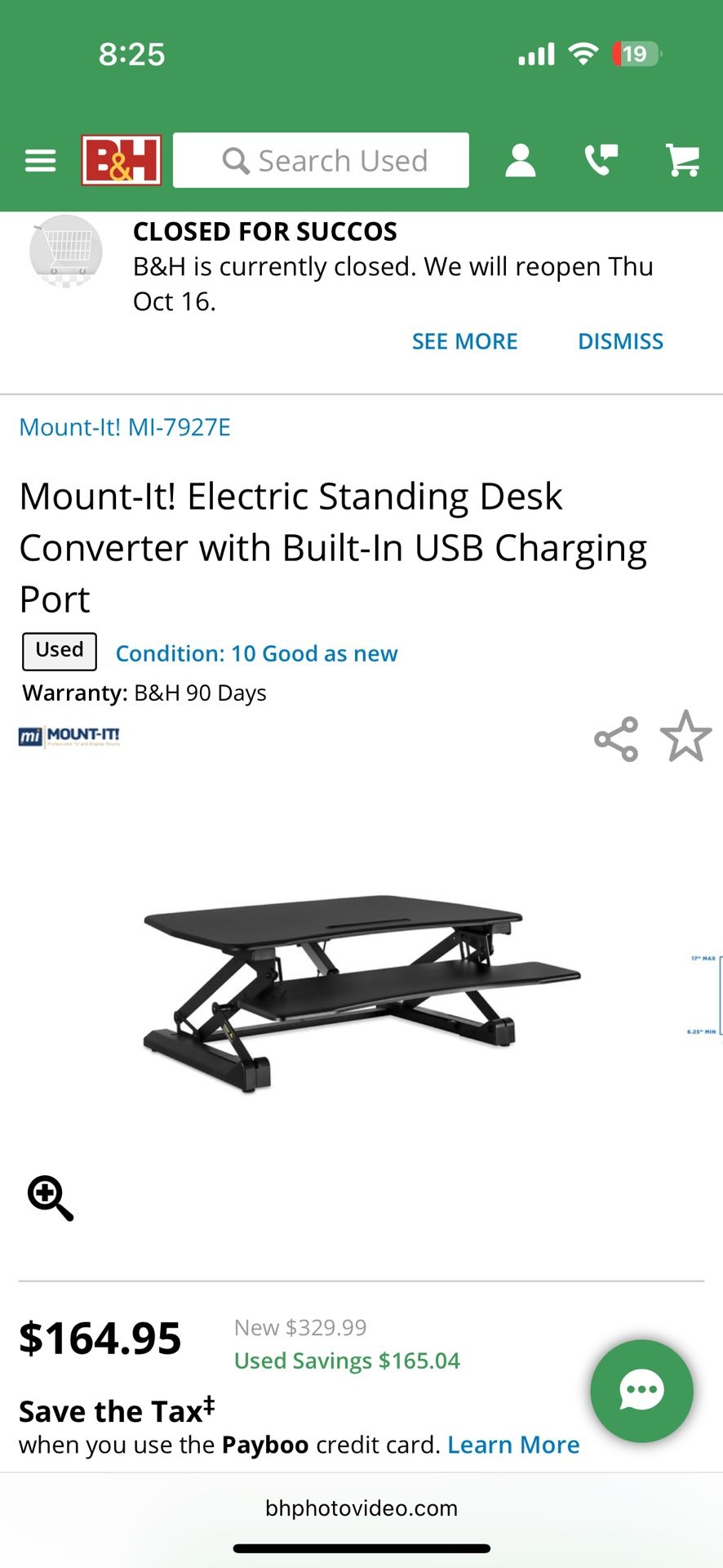 Desk standing desktop holder