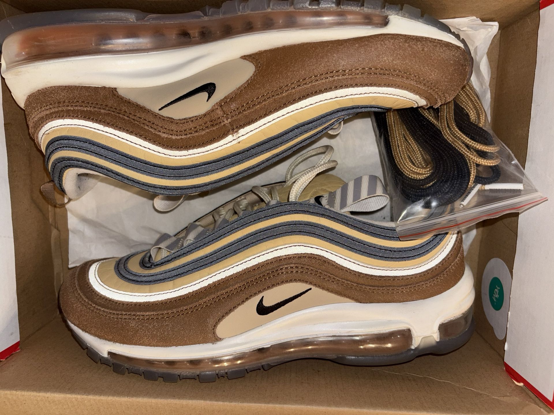 Nike Air Max 97 Shipping Box Ale Brown (used)