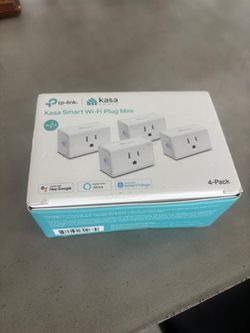 TP-Link Kasa Smart Wi-Fi Plug Mini 4-Pack (Model EP10P4). $40 Brand new in the box!