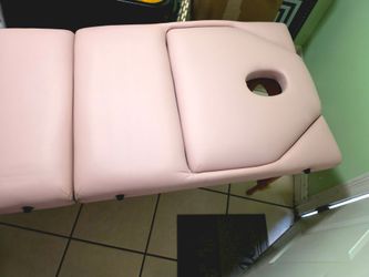 Professional Pink Facial Bed – Adjustable & Portable