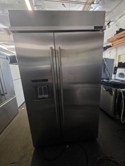 48" JENN AIR BUILT IN STAINLESS STEEL REFRIGERATOR