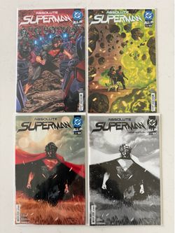 ABSOLUTE SUPERMAN #1, #1 NOIR,  thru #18 ALL 1st PRINTs and ALL CVR As RUN 🔥 HIGH GRADES! 🔥
