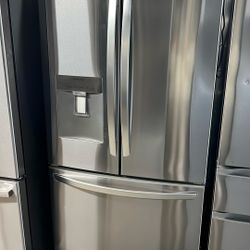 OPEN BOX LG FRENCH STYLE REFRIGERATOR STAINLESS STEEL 