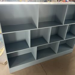 Blue Shelf Bookcase