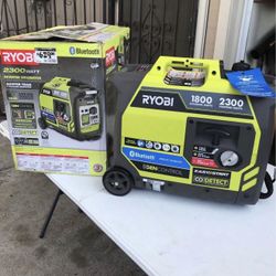RYOBI 2,300-Watt Recoil Start Bluetooth Super Quiet Gasoline Powered Digital Inverter Generator