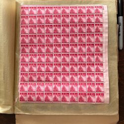 1943 Two Cent Stamps Nation United For Victory -100