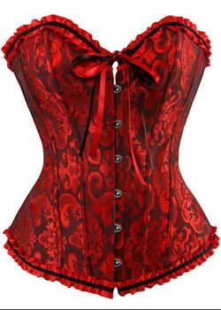 New Black/Red Corset - Perfect for Halloween - Size L-3XL