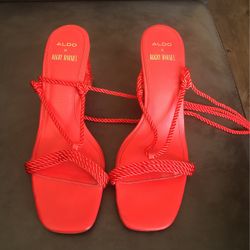 Red Rope Heels