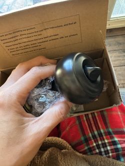 Brand New Black Privacy Bathroom Handle