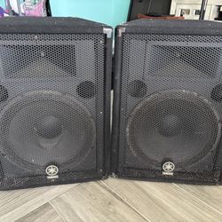 Two Big BR15 Speakers