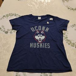 UConn Huskies Blue Women's Short Sleeve Tee