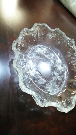 crystal platter with legs