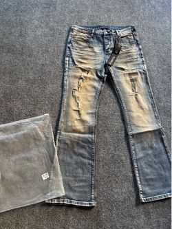 Purple jeans