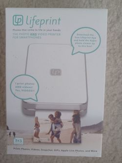 Lifeprint photo and video printer for smartphone