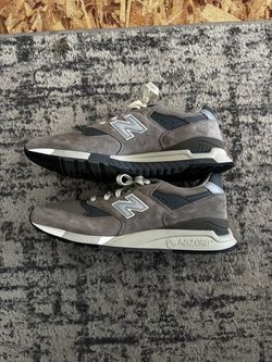 New Balance 998 Grey Suede Sneakers