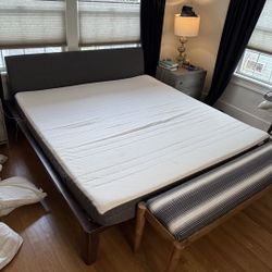 King Sz IKEA Memory Foam Mattress + Topper
