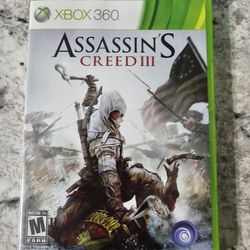Assassin's Creed III Xbox 360 Tested 2 Disks No Manual