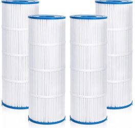 New 4 pack of pool filters 27” high 7”wide 3” hole $80
