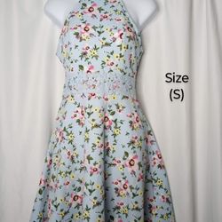 New Floral Halter Top Dress Size (S) $10