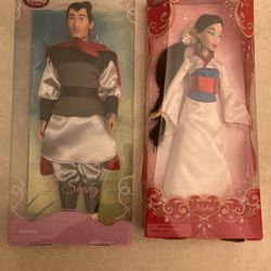 Disney Li Shang And Princess Mulan 12” Doll