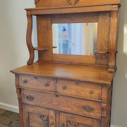 Antique Oak cabinet, sideboard, buffet