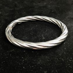 Milor Twisted Texture Stainless Steel Bracelet 