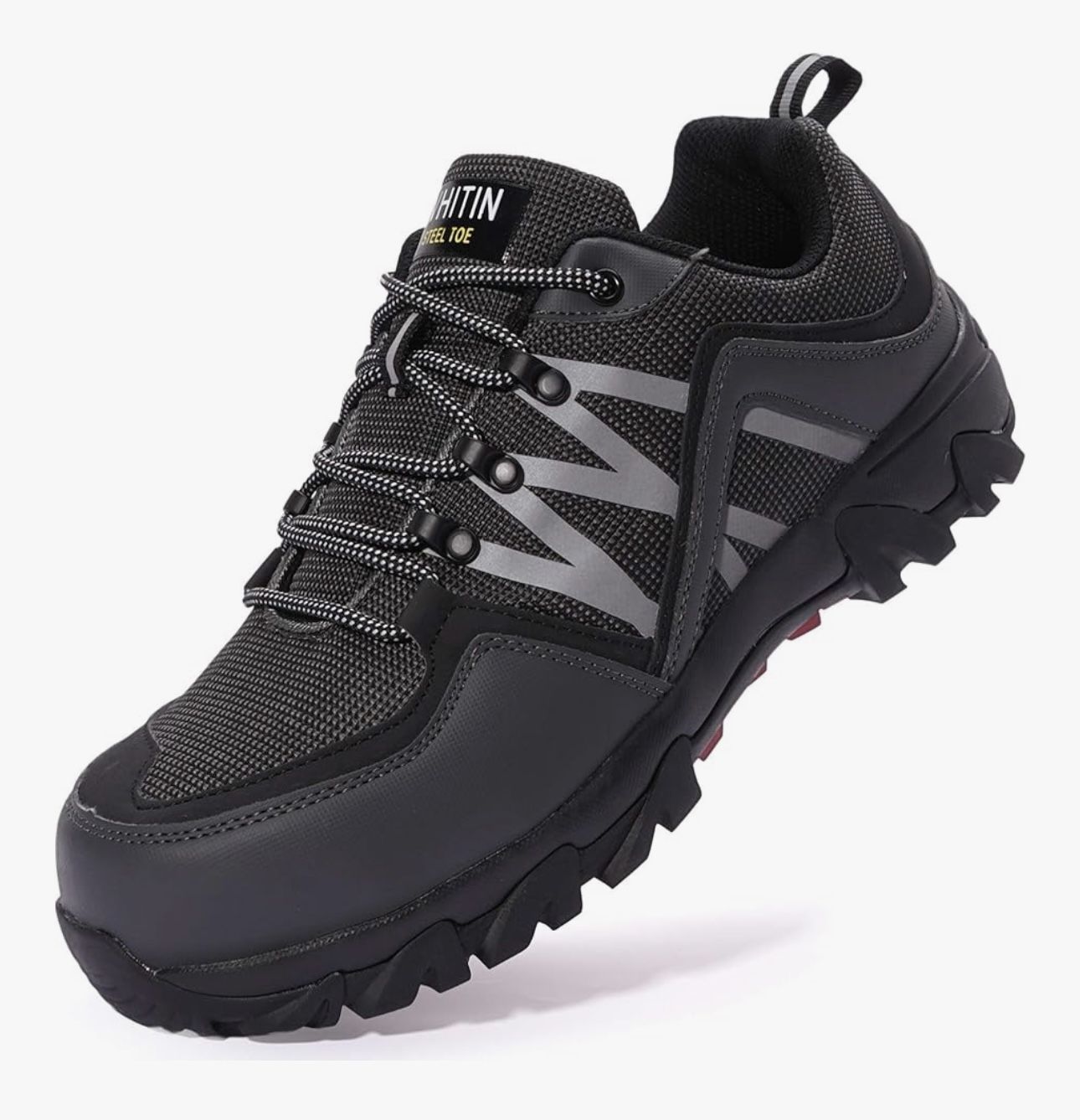 WHITIN Men's Steel Toe Slip Resistant Puncture Proof Construction Safety Work Shoes