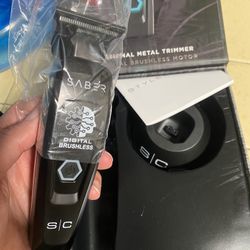 StyleCraft Saber Cordless Digital Brushless Motor Metal Trimmer - Black (SC403B)