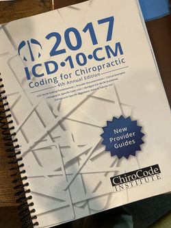 ICD 10 Coding manual For chiropractors