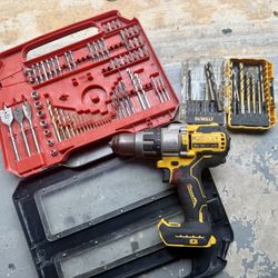 Dewalt DCD998B 20V Max XR 1/2" Brushless Hammer Drill W/ Power Detect And Lot Of Bits!