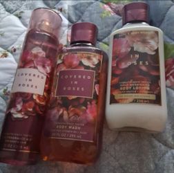 Rose bath n body works new