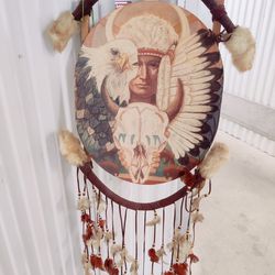 VTG Native American Dream Catcher Wall Art Made in Mexico 
