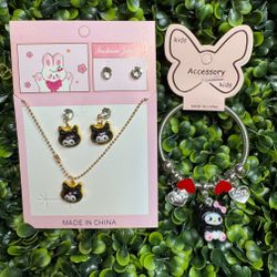 Kuromi Kids Jewelry Set 