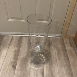 A Glass Pot For Flowers Or Decorating Purposes