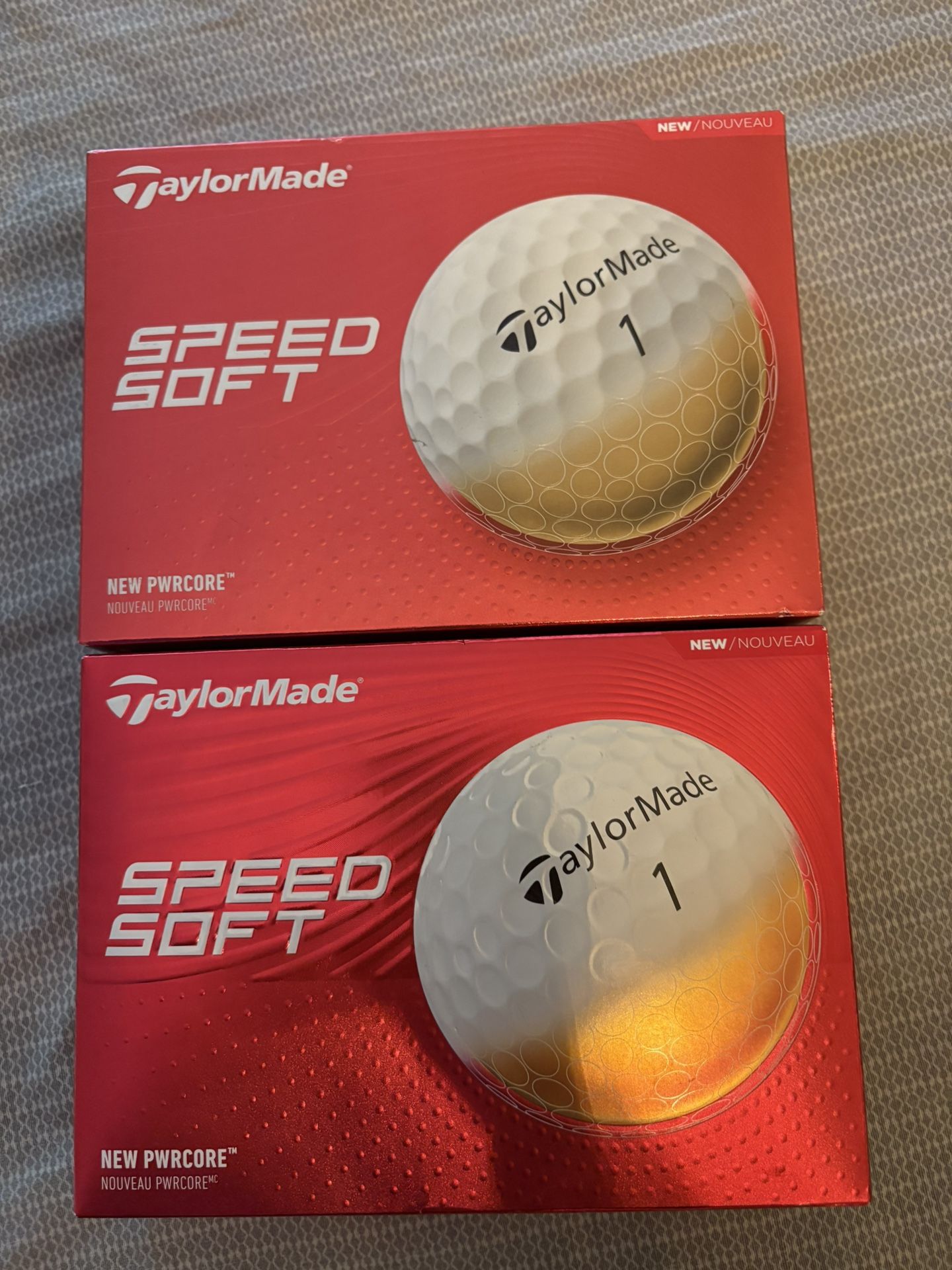 2 Dozen (24) TaylorMade Speed Soft Golf Balls White New & Improved BNIB