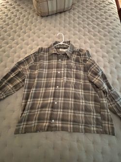 New Hollister flannel olive green XL