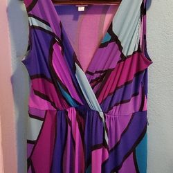 Purple Long Maxi Dress..size Xl/1 X Womens..like New!