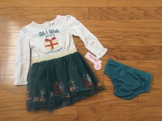 NWT tutu dress 2 pcs set size 18m 24m