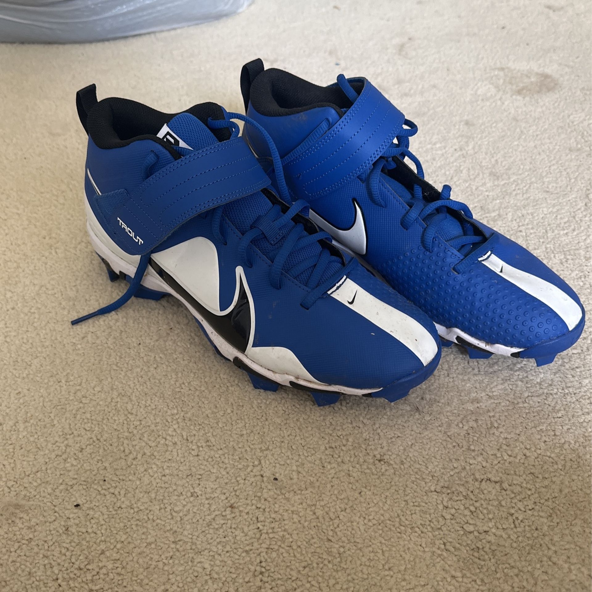 Blue Nike Baseball Cleats Size 10.5