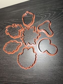 Fall Cookie Cutters Set of 7 – 3D Printed Autumn Thanksgiving Baking