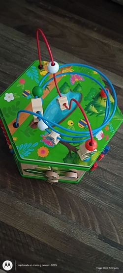 Wooden Activity Cube Bead Maze Toy