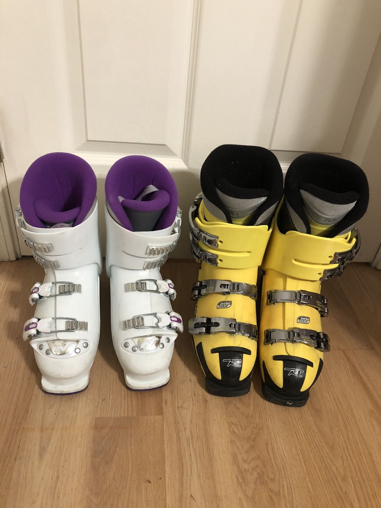 Nordica Ski Boots GP TJ GIRLS 24.5 & Rossignol Race 2 Cockpit 25.5