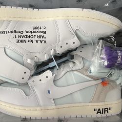 Jordan 1 Off White Alaska Size 12