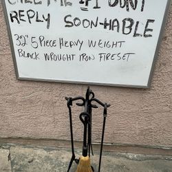 Heavy Duty Vintage Fireplace Accessories 