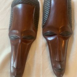 Hand carved African masks